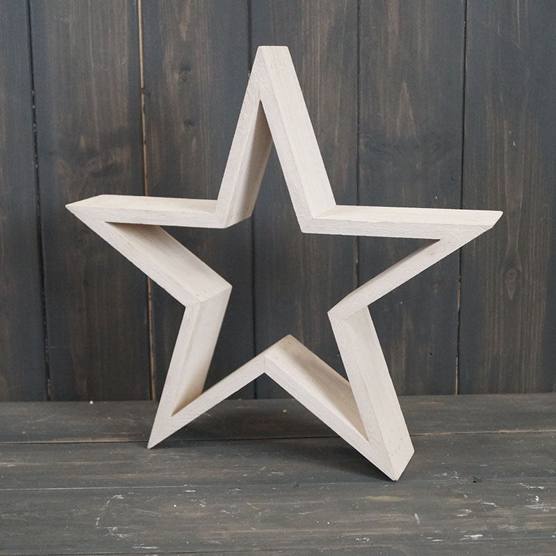 Star Frame in Whitewashed Wood detail page